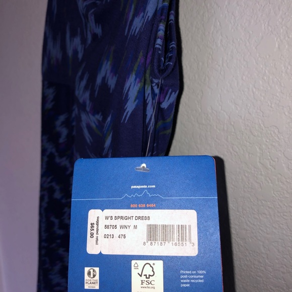 Patagonia Blue Spring Dress - Picture 4 of 4